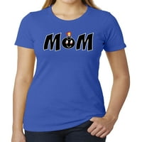 Mama bomba Tee, smiješne grafičke majice, ženski vrhovi, pokloni za mamu - Royal MH200WMOM S XL
