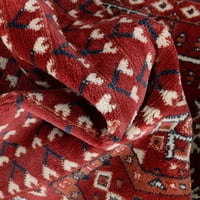 Well Woven Bokhara Vintage Antique Tribal Geometrijski uzorak Crimson 7'10 9'10 područja područja