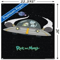 Rick i Morty - Svemirski zidni poster sa pushpinsom, 22.375 34
