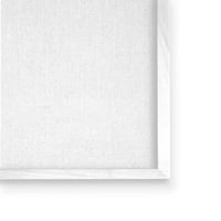 Stupell Industries delikatni buket cvijeta irisa ukrašen francuskim pismom granična grafička Umjetnost bijeli uokvireni umjetnički Print zidna umjetnost, dizajn sa slovima i obloženim