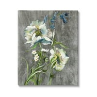 Stupell Industries Cvjetanje bijelog cvijeća Grafička umjetnička galerija Zamotana platna Print Wall Art,