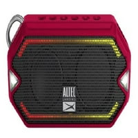 Altec Lansing Hydramini Sveotporni bežični prijenosni Bluetooth zvučnik, crvena, satna reprodukcija, LED