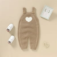Fvwitlyh džemperi za djevojčice Baby pleteni kombinezoni pamučni rukavi bez rukava djevojčice Baby Girl jakne 12 mjeseci
