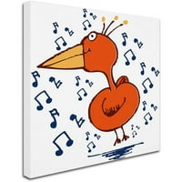 Muzička ptica platna umjetnost Carla Martelll