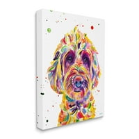 Bold terijerski pas PET Portret Životinje i insekti Grafička umjetnička galerija Zamotana platna Print
