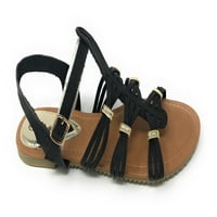 Victoria K Ženski gladijator Multi pletenica sa zlatnim oblogom sandalama