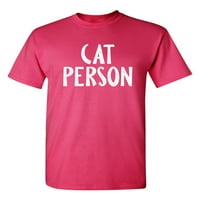 Mačka Osoba Sarkastičan Humor Grafički Novost Funny Visok T Shirt