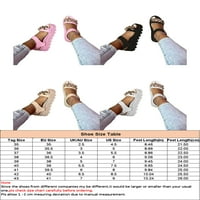 Ženske Cipele S Platformom Peep Toe Ležerne Ljetne Sandale Na Plaži