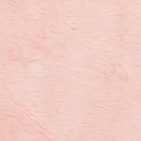 Fau ovčje kože Vesna Čvrsta plišana područja plišana, ružičasta, 5 '8'