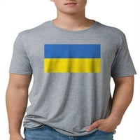 Cafepress - Ukrajina zastava Muška deluxe majica - Muška majica Tri-Blend