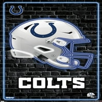 Indianapolis Colts - Neonska kaciga zidni poster, 22.375 34