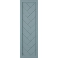 Ekena Millwork 15 W 32 H True Fit PVC jednoslojna modernog stila fiksne kapke, mirna plava