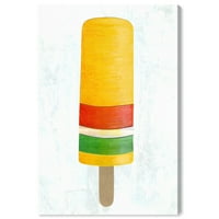 Wynwood Studio Hrana i kuhinja zid Art platnene grafike 'Ice Lemon' sladoleda i Milkshakes - Žuta, Bijela