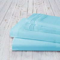 Silky-Soft Series - 2-komadni jastučnici bez bora, standardne veličine, aqua plava