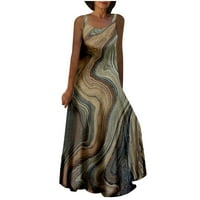 Ženski Šator Dugi Ljetni Modni Ombre Gradijent Tie Dye Geometrijske Haljine Za Zabave Maturalna Odjeća