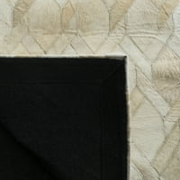 Studio kožni pinwheel Geometrijski prostir za trkač, Ivory, 2'3 7 '