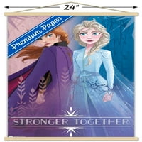 Disney Frozen - Sesters zidni poster sa drvenim magnetskim okvirom, 22.375 34