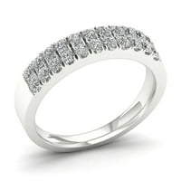 3 4ct TDW Diamond 10k vjenčani prsten od bijelog zlata