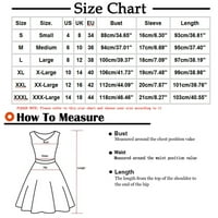 Zunfeo ženske ljetne haljine - kratki rukav poklon za Majčin dan seksi Split Bodycon Dress Crew Neck Printed