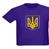 CafePress-Ukrajinska Majica Za Grb - Dječija Tamna Majica