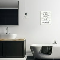 Stupell Industries uživajte u pjeni namočite odmotajte kupatilo Rustikalna tipografija grafička Umjetnost
