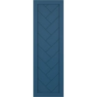 Ekena Millwork 18 W 59 H True Fit PVC Jednobojni konopci modernog stila fiksne kapke, boravak plava