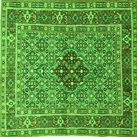 Ahgly Company Zatvoreni kvadrat Perzijski zeleni tradicionalni prostirke, 5 'Trg