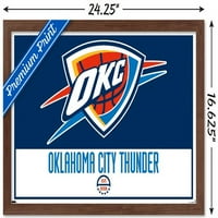 Oklahoma City Thunder - Logo zidni poster, 14.725 22.375