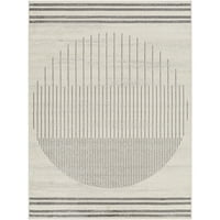 Umjetnički Tkači Floransa geometrijski prostor prostirka, svijetlo siva bijela, 11'10 15'