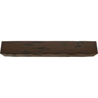 Ekena Millwork 4W 10 H 24'L 3-Sided Pecky Cypress Endurathane Fau drvena stropna greda, Premium Hickory