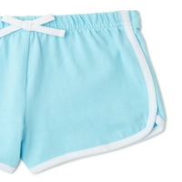 Dreamstar čvrste i štampane kratke hlače za delfine za djevojčice, 3 pakovanja, veličine 4-16