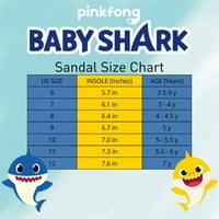 Dječaci za bebe morski pas Kuka i petlje otvorene nožne toddler Sport sandale - plava žuta, 10