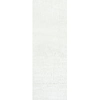 nuLOOM Marleen Contemporary Shag Runner Rug, 2 '6 6', Off White