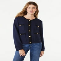 Free Assembly ženski Patch džepni kardigan džemper, srednja težina, veličine XS-XXL