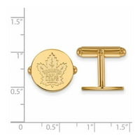 14k žuto zlato NHL LogoArt Toronto manžetne za Javorove listove