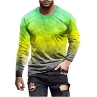 3D Print Shirts for Men Unise Graphic Shirts Fashion Big and Tall Crewneck T-Shirt Long Sleeve Streetwear