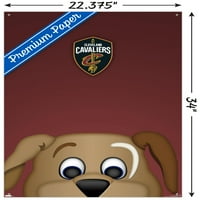 Cleveland Cavaliers - S. Preston Mascot zidni Poster za mjesečeve pse sa klinovima, 22.375 34