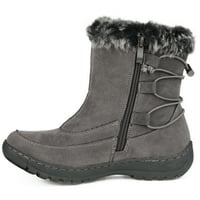Brinley Co. Womens Fau Fur Trim Game Sole Winter Boot