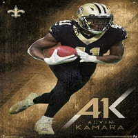 New Orleans Saints - Alvin Kamara zidni poster sa push igle, 22.375 34