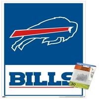 Buffalo Bills - Logo Zidni poster sa pućimpinima, 14.725 22.375