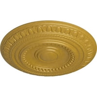 Ekena Millwork 3 4 od 3 8 P Artis plafonski medaljon, ručno oslikano iridescentno zlato