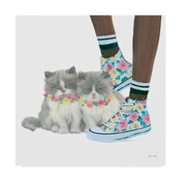 Zaštitni znak Likovne umjetnosti 'Cutie Kitties VII' platna umjetnost Emily Adams