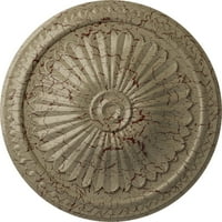 Ekena Millwork 15 od 3 4 P Alexa plafon medaljon, ručno oslikana Gobi Desert Crackle