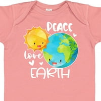 Inktastični dan Zemlje Mir Love Earth Daft Baby Boy ili Baby Girl Bodysuit