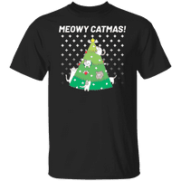 Graphic America Svečana mjau Catmas Božić odmor životinja Muška grafički T-Shirt