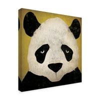 Zaštitni znak Likovna umjetnost 'Panda na žutu' platnu umjetnost Ryan Fowler
