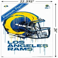Los Angeles Rams - Kaciga za kacigu Zidni poster, 22.375 34