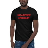 3xl crveni pregled podataka specijalista kratke rukave pamučna majica Undefined Gifts