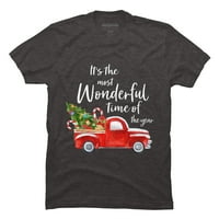 To je najljepše doba godine Božić košulju Mens ugalj Heather Grey grafički Tee-dizajn ljudi L