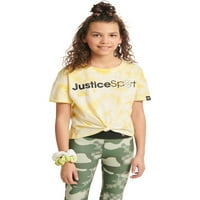 Pravda djevojke J-Sport čvor prednji T-Shirt, veličine XS-XLP